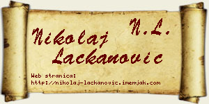 Nikolaj Lackanović vizit kartica